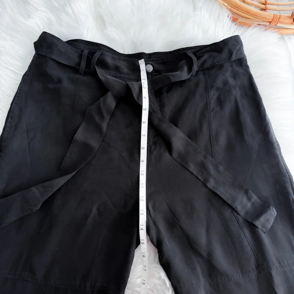 Johnny Was Pete & Greta Jackie Utility Pants Black Tie Belt Tapered Jogger 14 - Picture 15 of 15